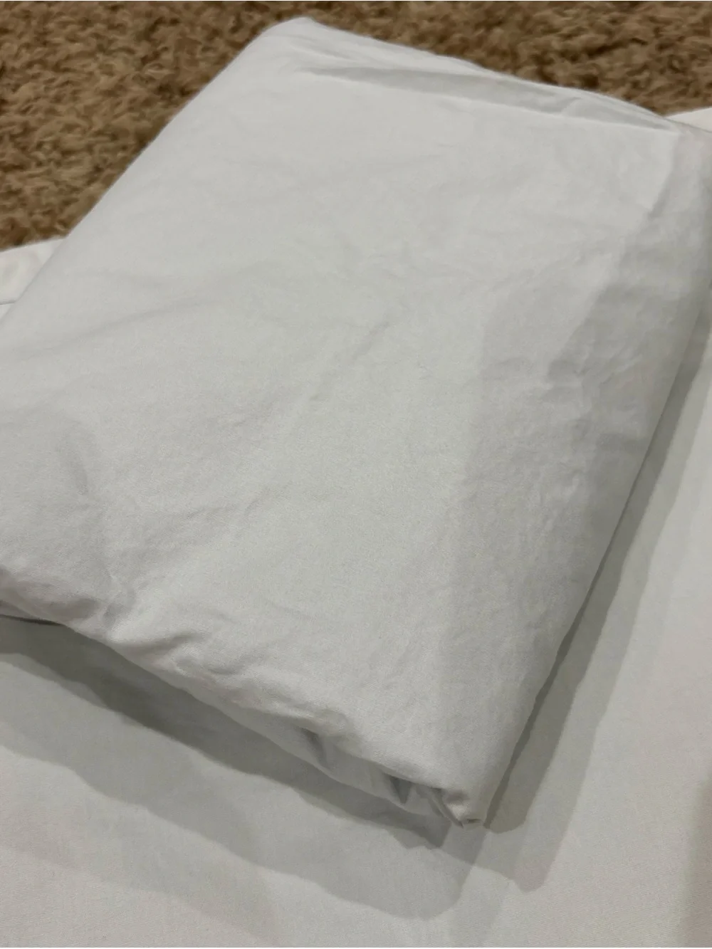 Quince Duvet Cover Set King / Cal King Organic Cotton Percale Light Blue